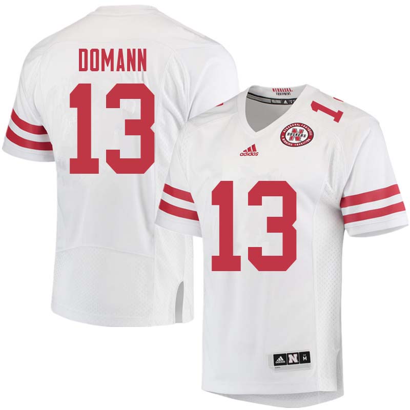 Men #13 JoJo Domann Nebraska Cornhuskers College Football Jerseys Sale-White